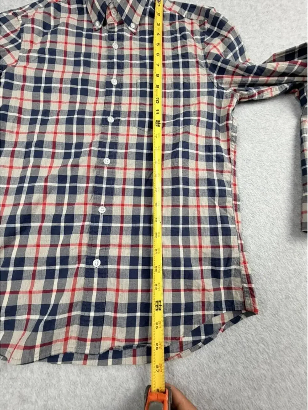 J.CREW Long Sleeve Button Up Shirt Mens S Multicolor Plaid Slim Untucked Flex